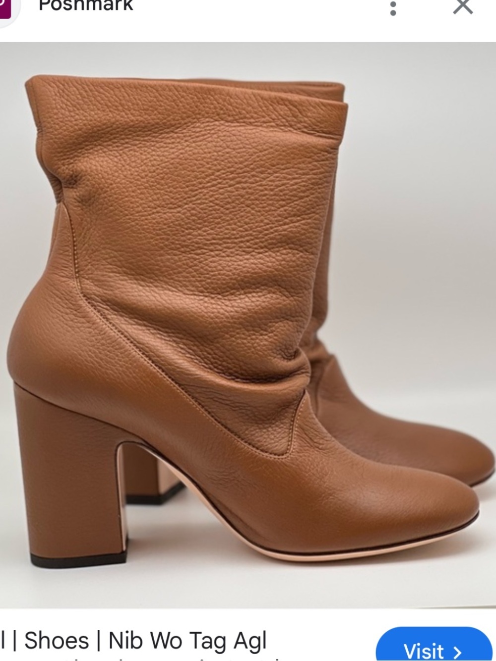 AGL 38 (7us)made Italy Tan Leather Women's Boots - Stylish Everyday Boot